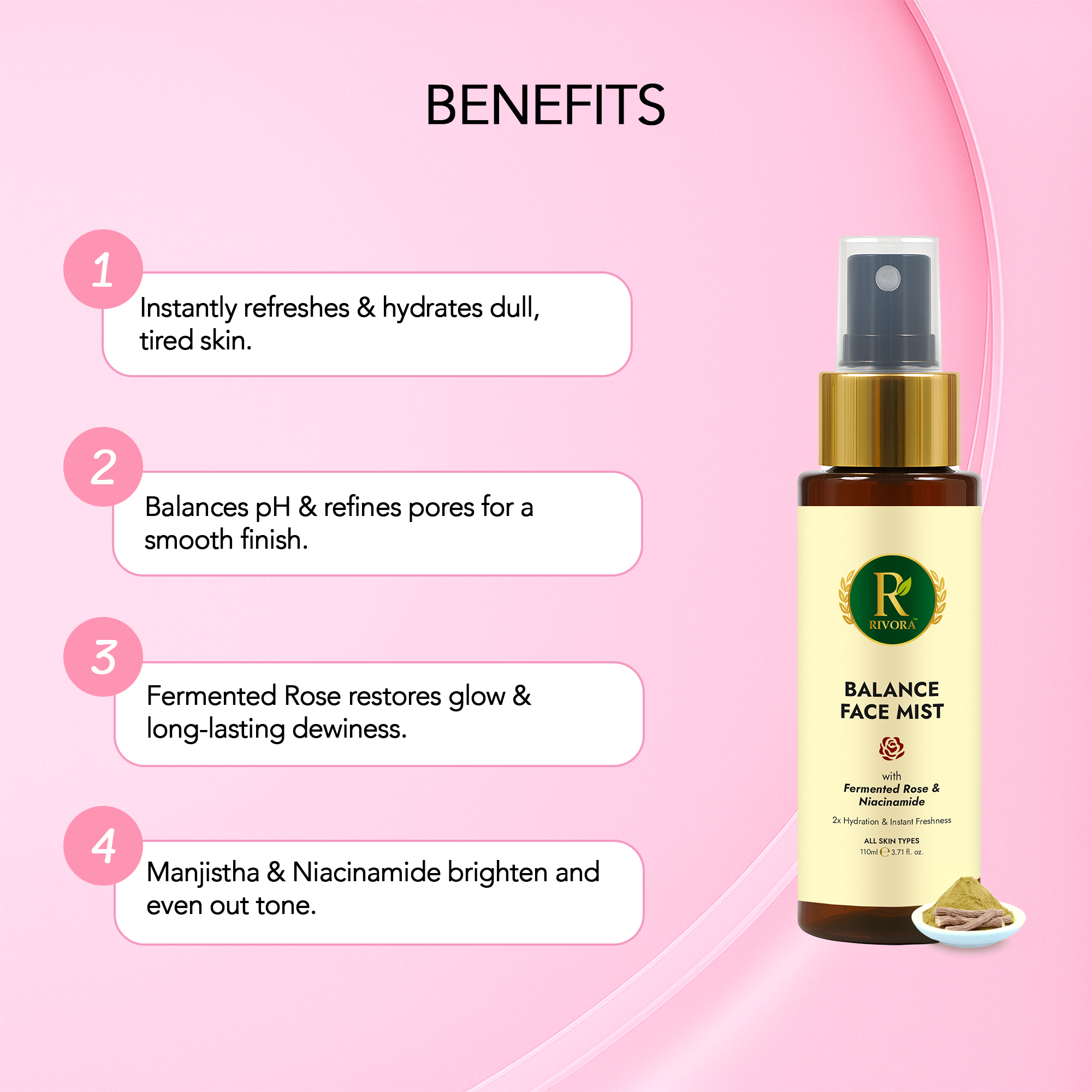 Rivora Balance Face Mist - Fermented Ayurveda Skincare