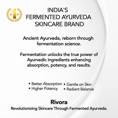 Rivora Ritual Box – Fermented Ayurveda Glow Ritual (Cleanser + Mist + Moisturizer)